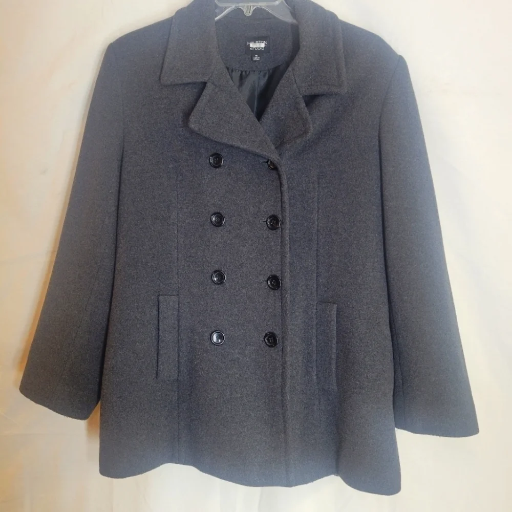 Wool/ Cashmere/Nylon Blend Coat women 16 - Picture 1 of 11